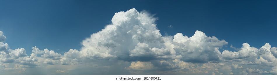 Panarama Blue sky and white clouds. Texture background for design - Shutterstock ID 1814800721