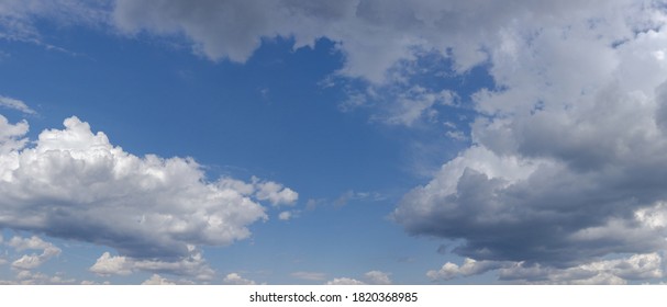 Panarama Blue sky and white clouds. Texture background for design - Shutterstock ID 1820368985