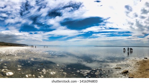 A Panaromic View Of Salt Lake, Turkey