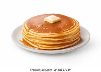 pancake isolated in white background