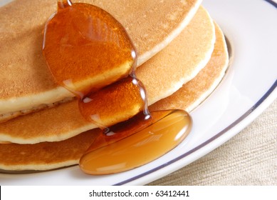 Pancake and some sweet honey