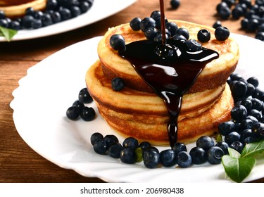 Pancakes With Wild Blueberries