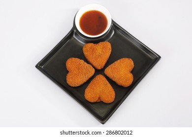 Paneer Pakora Or Chees Cutlets With Sauce