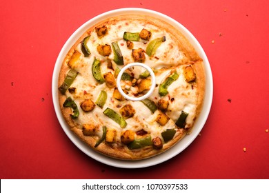 Paneer Pizza Images Stock Photos Vectors Shutterstock