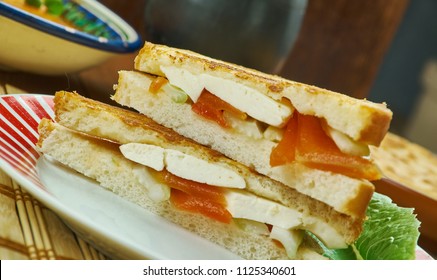 Paneer Sandwich - Indian Cottage Cheese And Sweet Corn Sandwich 