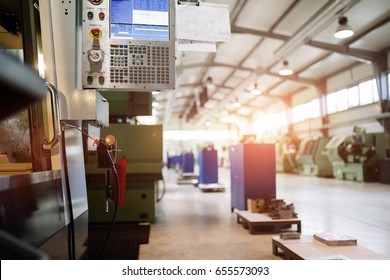 Panel Of A Cnc Machine