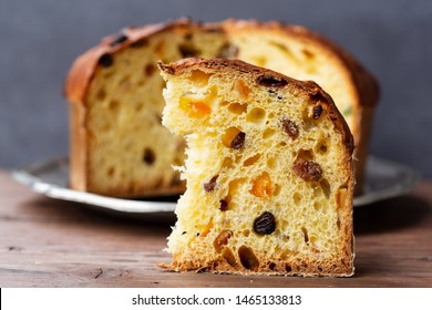 Panettone (Italian Christmas cake), sliced - Powered by Shutterstock