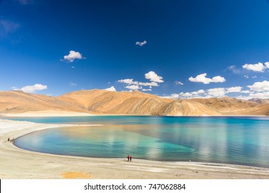 Pangong Lake In Autumn ,leh Ladakh India