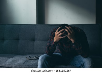 panic attacks alone young man sad fear stressful depressed emotion.crying begging help.stop abusing domestic violence,person with health anxiety,people bad frustrated exhausted feeling down