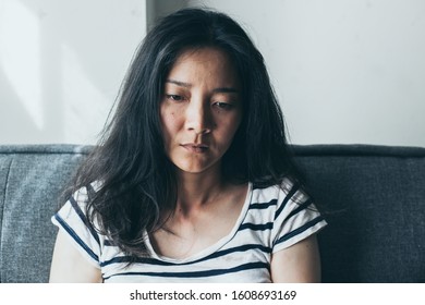 Sad Womandepressed Emotion Panic Attacks Alone Stock Photo (Edit Now ...