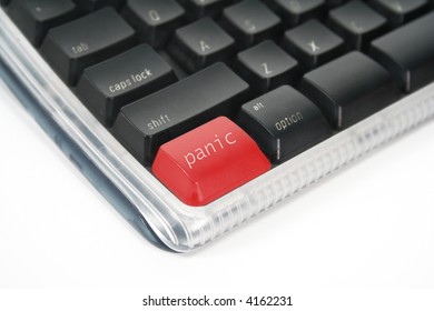 a panic button on a computer keyboard
