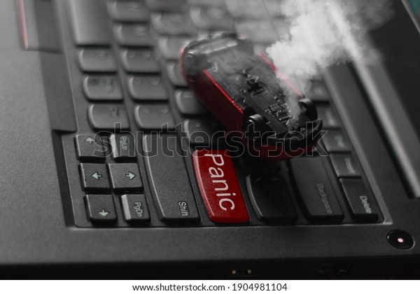 Panic button on the laptop\
keyboard