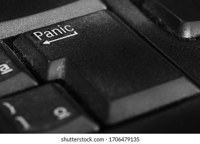 Panic button in place of the Enter key on the keyboard. Panic button for an emergency situation.