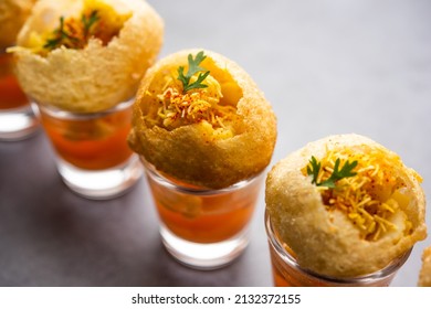 Panipuri Shot Golgappa Shots Different Flavours Stock Photo (Edit Now ...