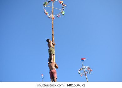 Panjat Pinang Festival In Indonesia