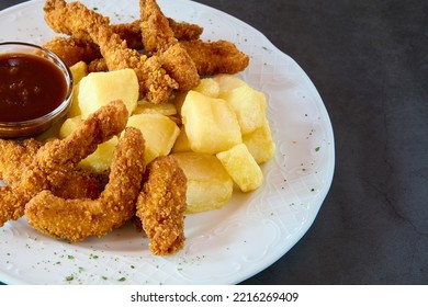 Panko Battered Chicken Breast Strips