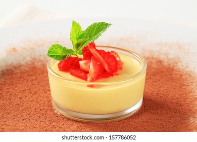 Panna Cotta In A Glass Ramekin