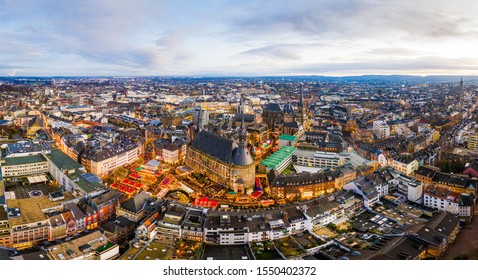 Panorama from the Aachen Christmas Market
