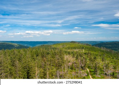 Panorama about the Black Forest from the Friedrichsturm, Baden height, Baden-Baden, Black Forest, Baden-Wurttemberg, Germany, Europe - Shutterstock ID 275298041