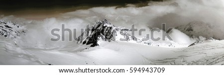 Similar – lonely mountain hut in the middle of nowhere I