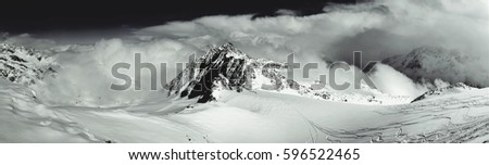 Similar – lonely mountain hut in the middle of nowhere I