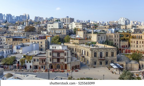 Panorama Baku Old City Azerbaijan