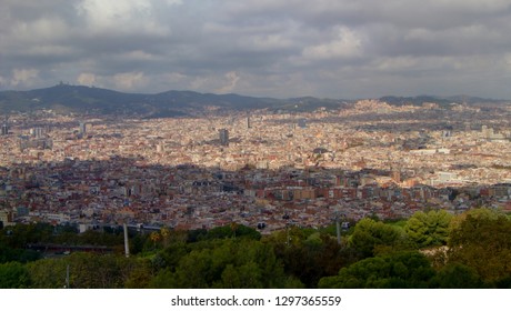 Panorama of Barcelona City - Shutterstock ID 1297365559