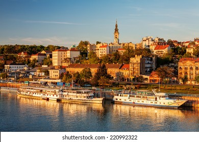 Panorama Of Belgrade With River Sava On A Sunny Day