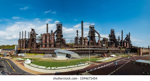 Panorama Of The Bethlehem Steel Stacks