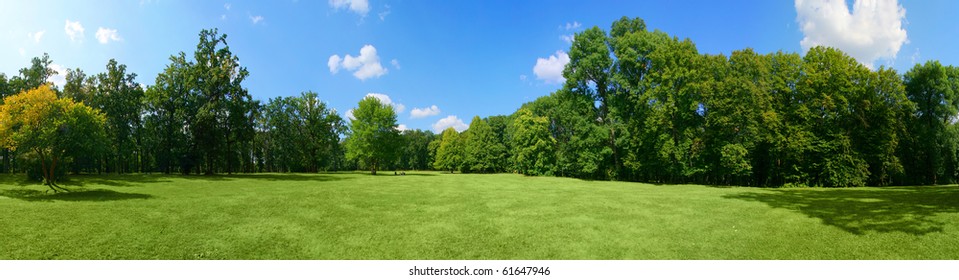 Panorama of big city park - Powered by Shutterstock