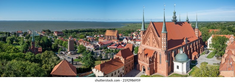 Panorama Of The Brick Gothic Cathedral In Frombork