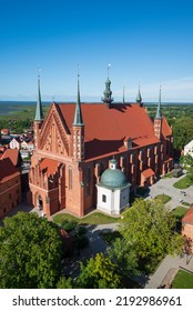 Panorama Of The Brick Gothic Cathedral In Frombork