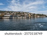 Panorama of Burgazada island, island in the Princes