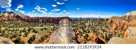 Panorama of the canyon desert. Canyon desert panoramic landscape. Canyon desert panorama. Decert in canyon panoramic landscape