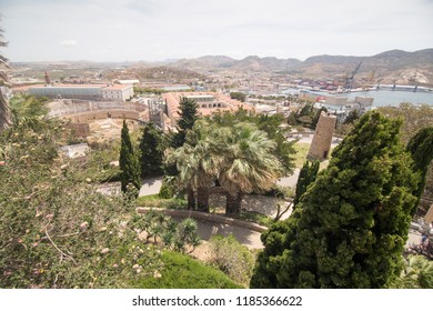 Panorama In Cartagena From Concepcion Castle Murcia Spain On 