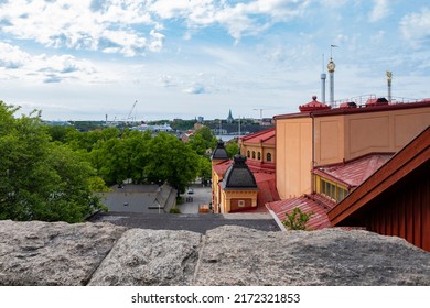 Panorama Of The City Of Stockholm Sweden From The Island Of Djurgården. Urban Landscape.