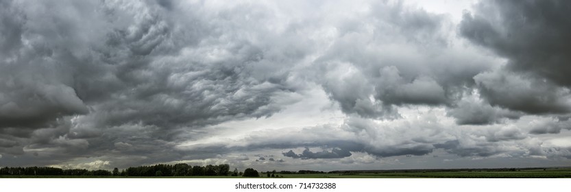 Panorama of cloudy gray sky - Powered by Shutterstock
