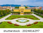 Panorama of Croatian capital Zagreb