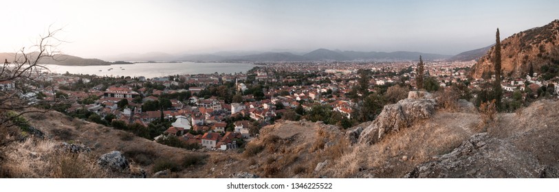 Panorama Of A Dalaman City With Mountains In The Foreground