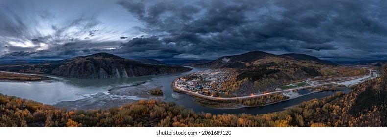 Panorama Of Dawson City Yukon 