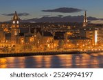 Panorama of Derry. Derry, Northern Ireland, United Kingdom.