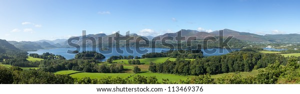 Stock Photo of a panorama of the English Lake District