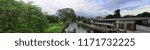 panorama different between two side of canal 