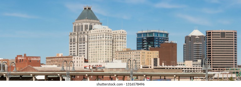 Panorama Of Downtown Greensboro, NC