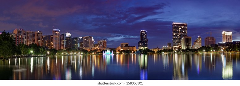 Panorama Downtown Orlando Stock Photo 158350301 | Shutterstock