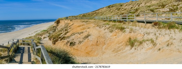 Panorama Of Dune Path Sylt Germany