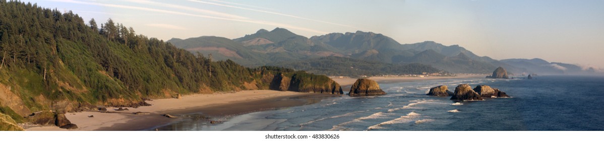 Panorama Of Ecola State Park