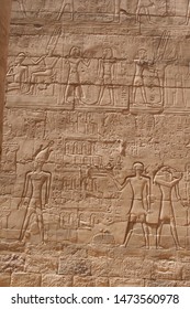 Panorama Of A Frieze In The Precinct Of Amun Re, Karnak Temple