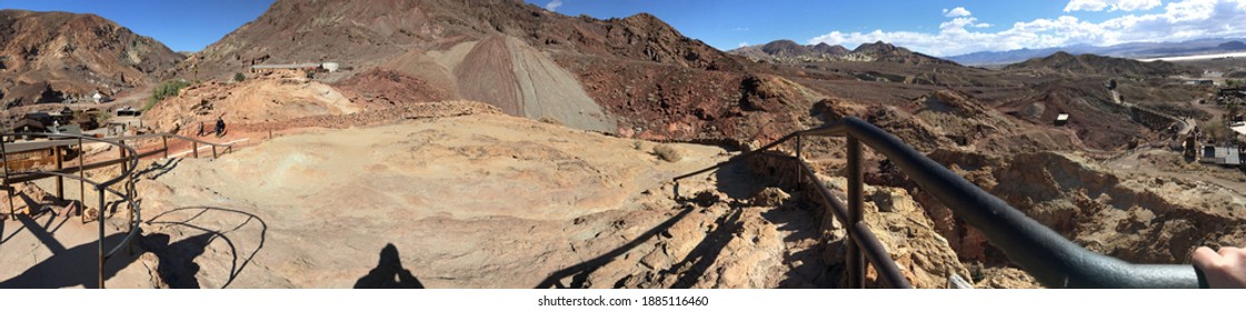 Panorama In A Ghost Town In Calico California