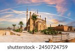 Panorama of the Great Mosque of Muhammad Ali Pasha in the Cairo Citadel, Egypt